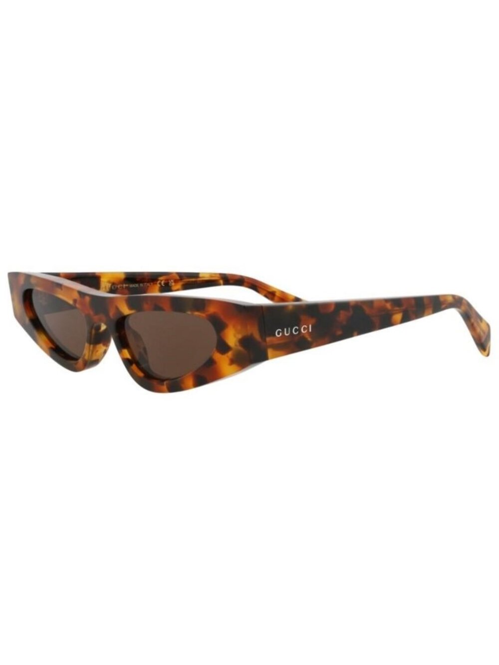 New Gucci Womens Cat Eye Havana Havana Brown Fashion Designer Sunglasses